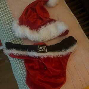 Santa Thong and Hat by JOE BOXER. (size Large) NWT